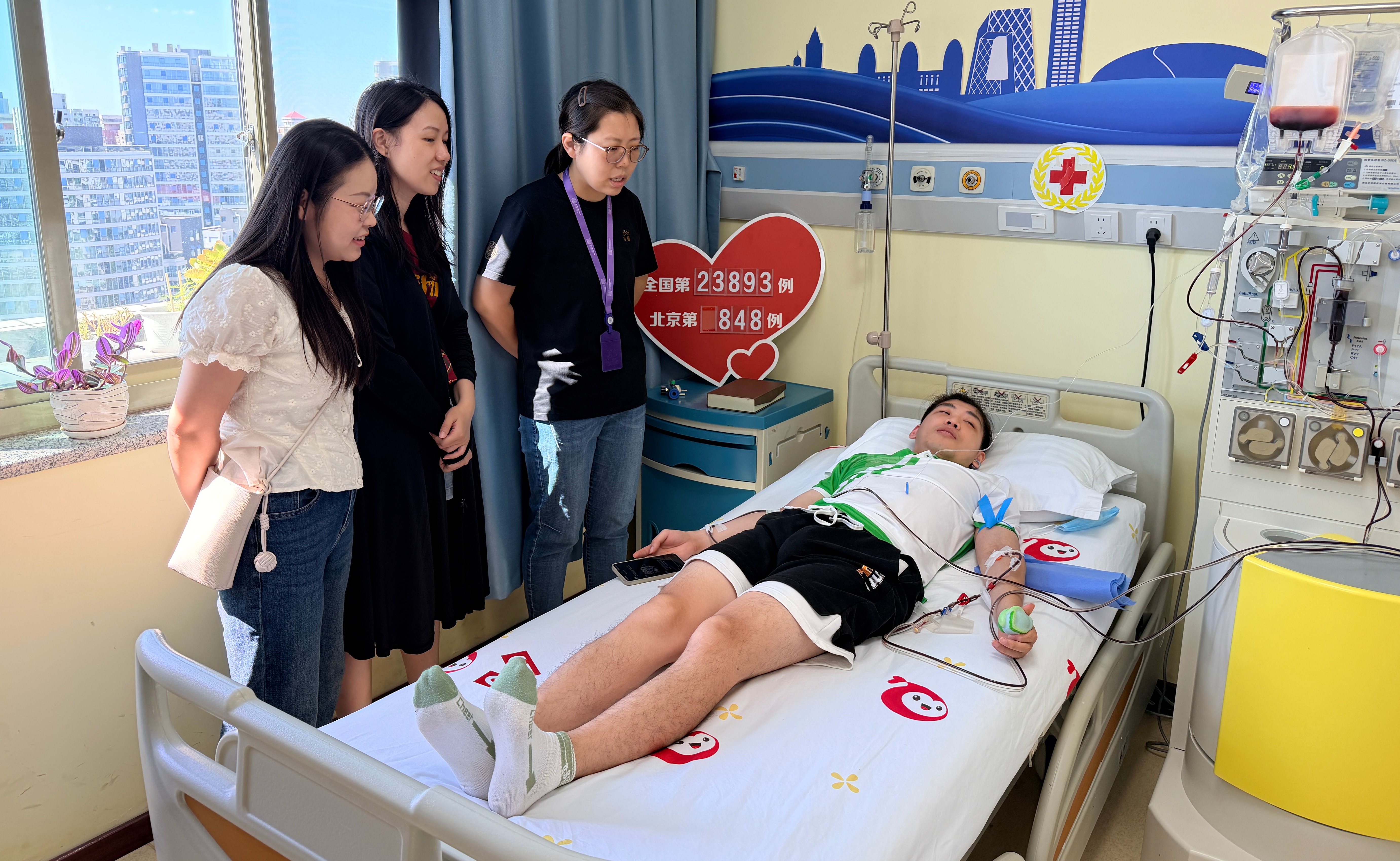 清华大学第三十例在校造血干细胞捐献者完成捐献